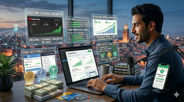 Get Free YouTube Views & Maximize High-RPM AdSense Income